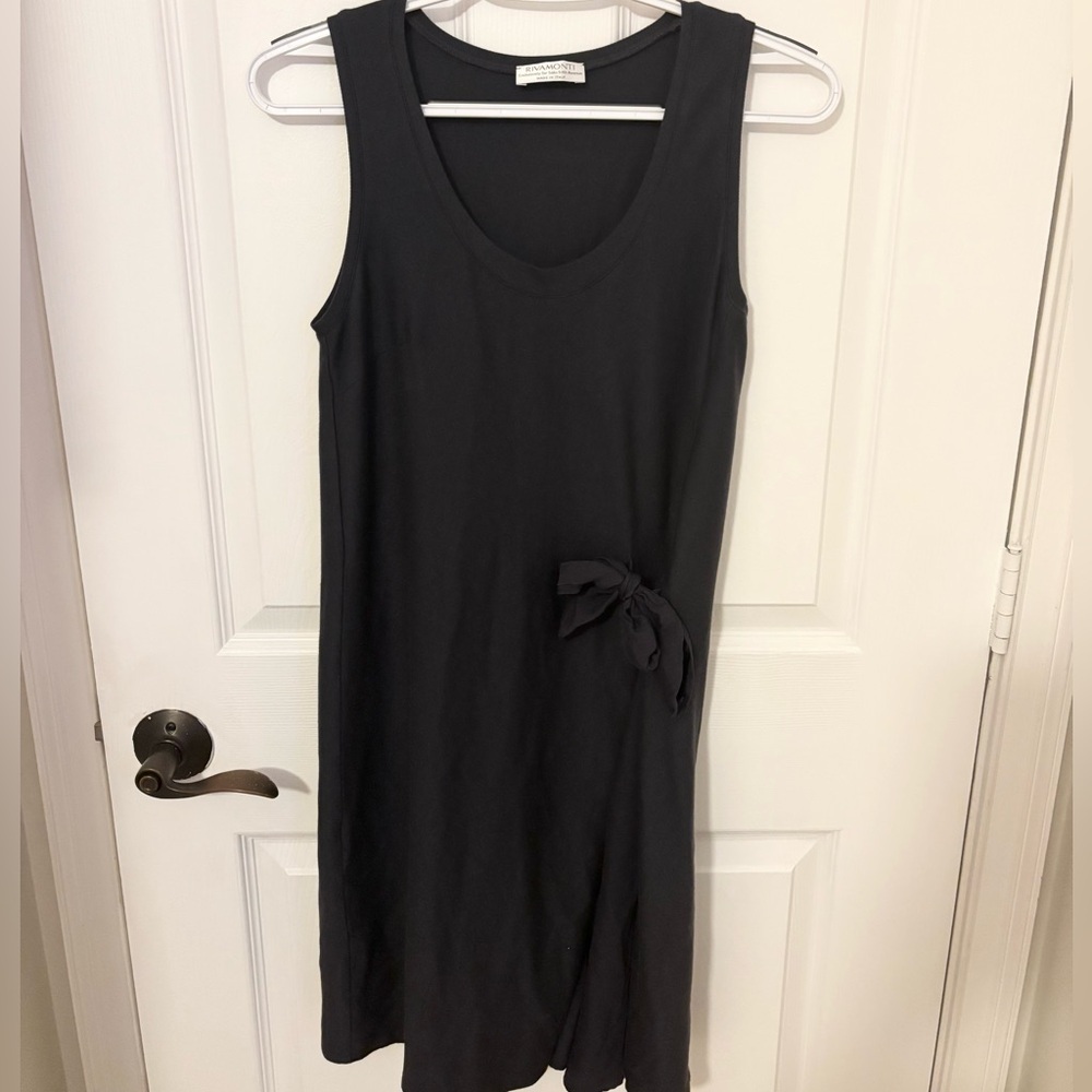 Rivamonti Black Silk Dress Made in Italy Size S